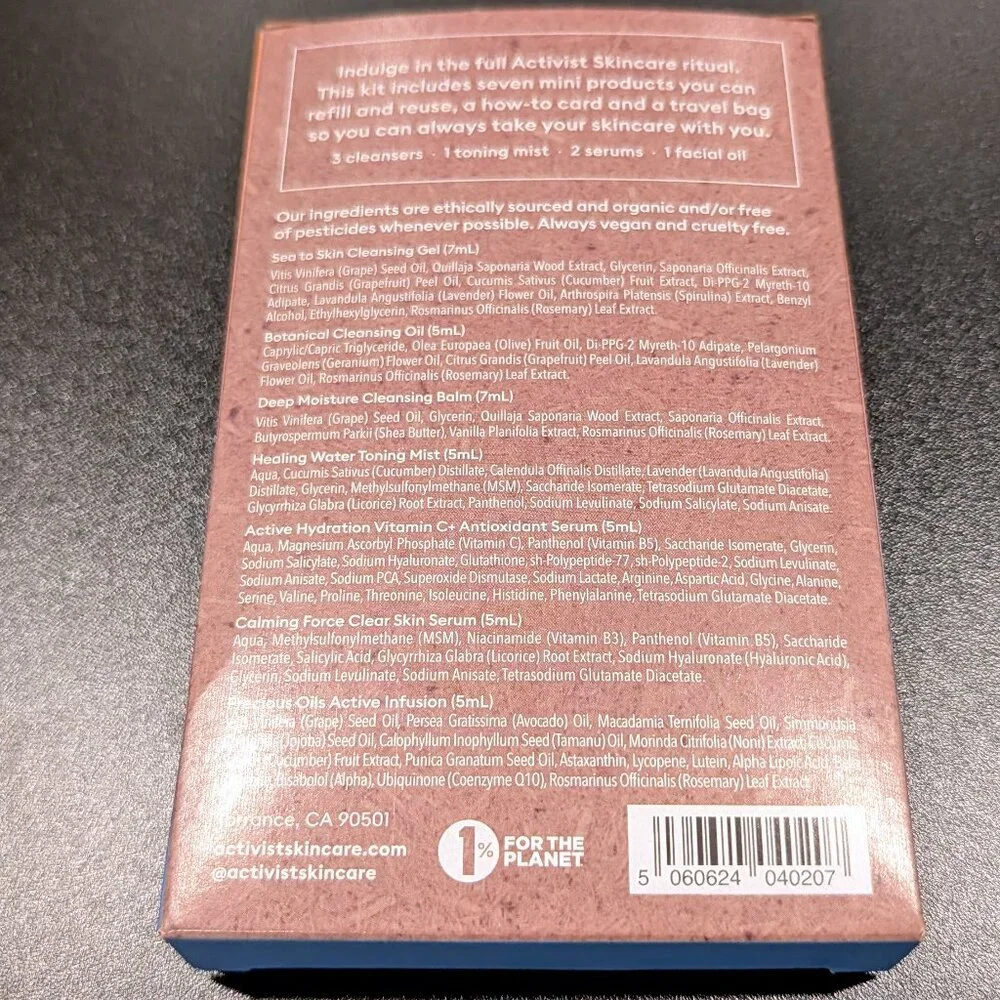 NEW Activist Skincare Refillable Trial & Travel Kit - Picture 3 of 5